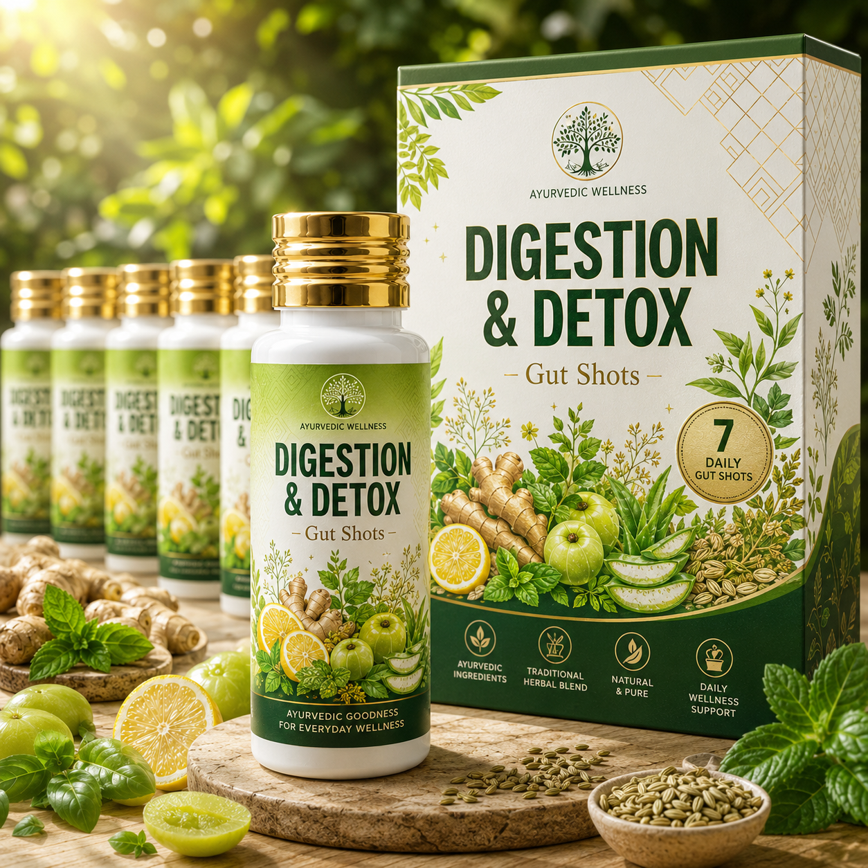 Digestion and Detox Gut Shots