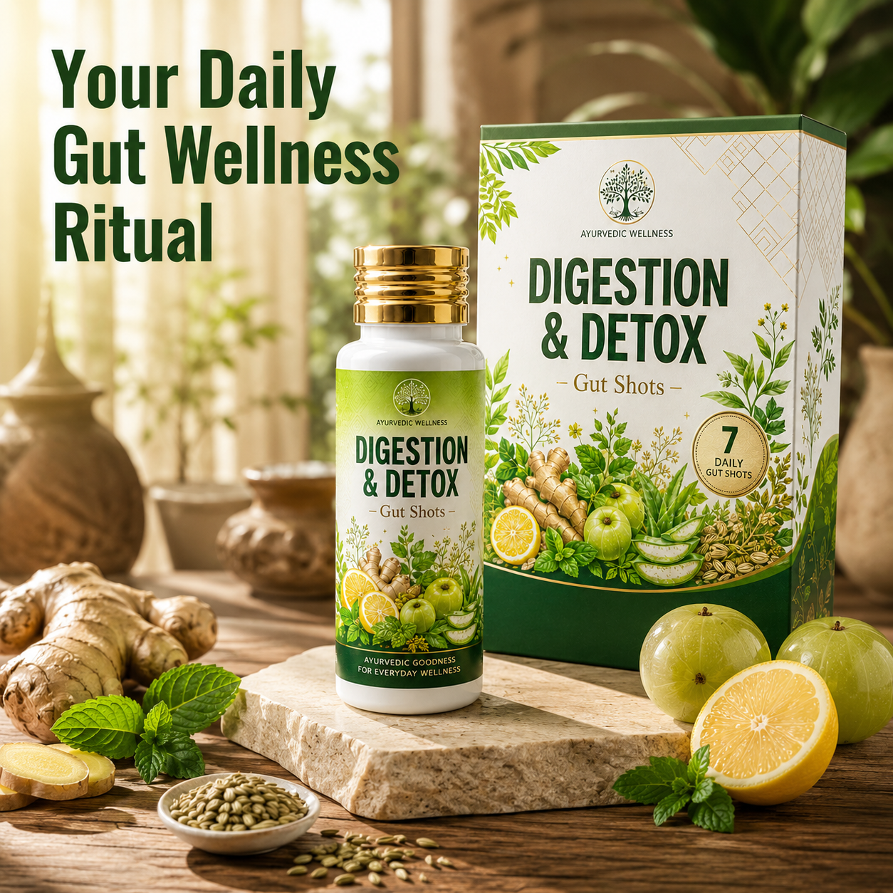 Digestion and Detox Gut Shots