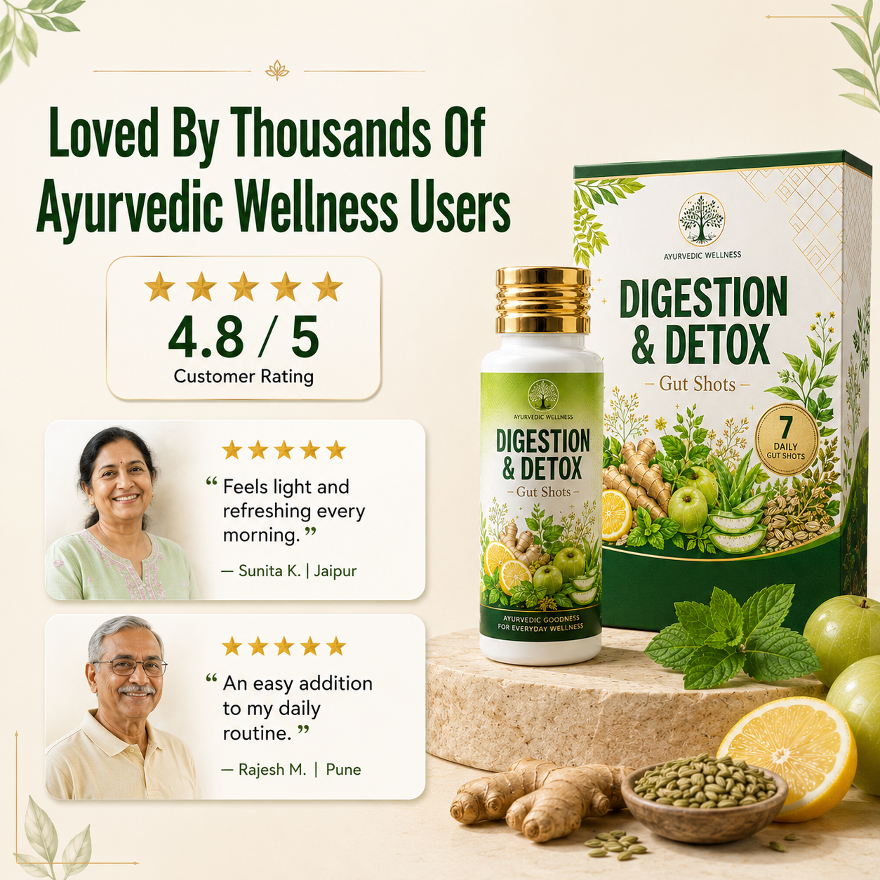 Digestion and Detox Gut Shots