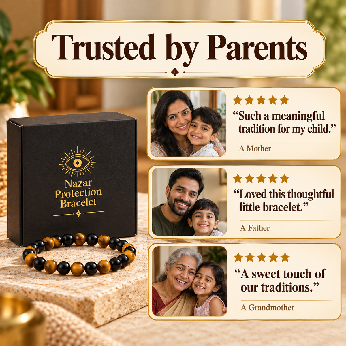 Evil Nazar Protection Bracelet (Protect your kids from Nazar)